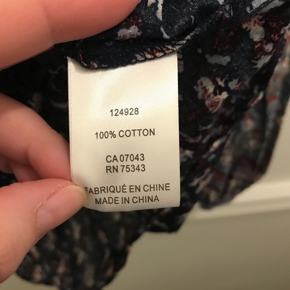 NWT Joie Prairie Peasant Blouse Small Blue Ruffles cotton long sleeves top - Picture 9 of 10